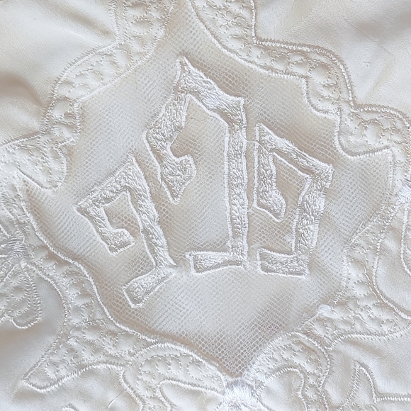 Vintage Classic Parisian Ivory Full Slip-Dress 1950's Satin Bell-Drop Hemline - Picture 14 of 15